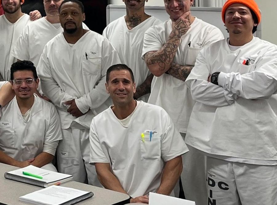 Casey and the team in the kitchen